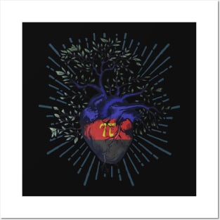 Polyamory Heart Tree of Life Posters and Art